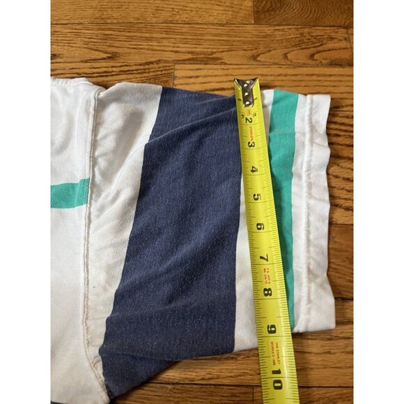 Striped White and Blue Men's Shirt - Picture 9 of 10